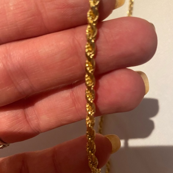 gold tone 24inch rope chain - Picture 5 of 5